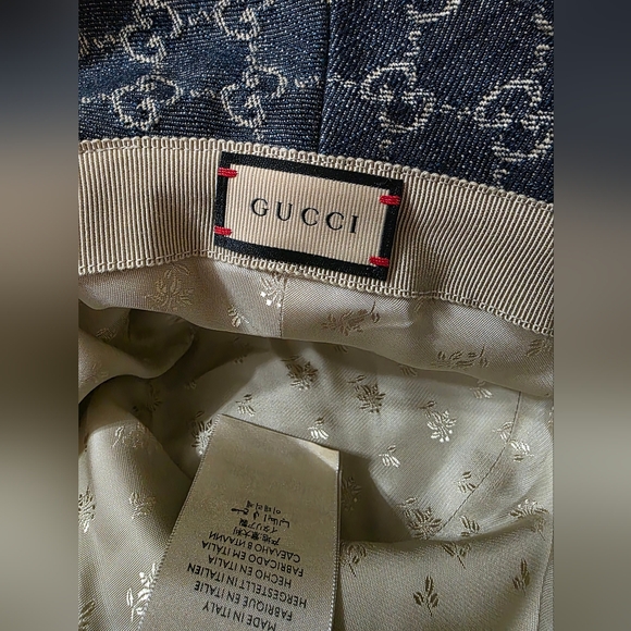 ❌SOLD❌ 💙 Gucci Denim Bucket Hat 💙 - Picture 8 of 16